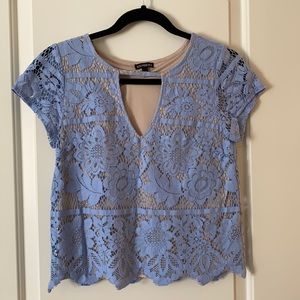 Express blue blouse
